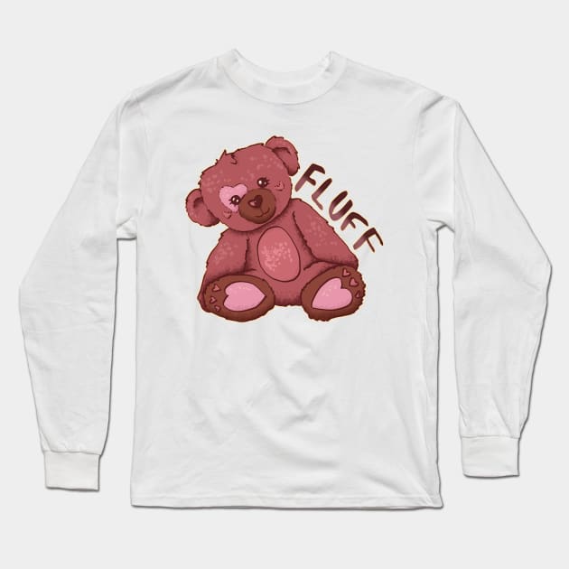 Fluff Long Sleeve T-Shirt by Sketchyleigh